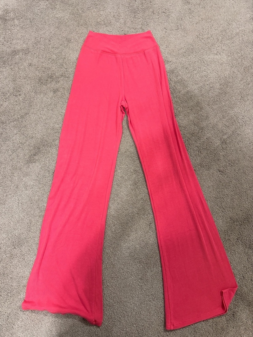 Z Supply Bright Pink Wide-Leg Leggings
